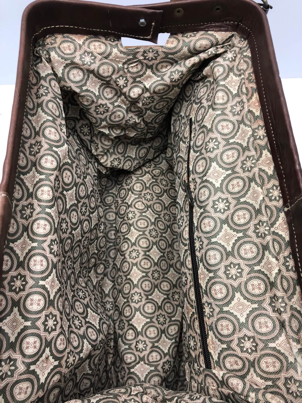 Kožená velká cestovní taška hnědá