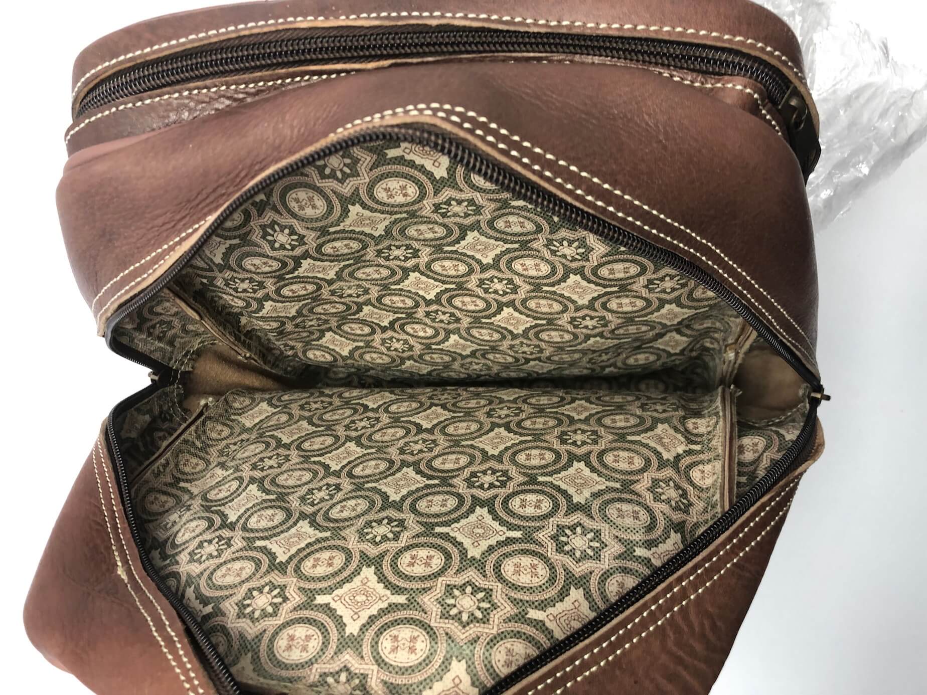 Kožený batoh hnědý MagBag 12 L