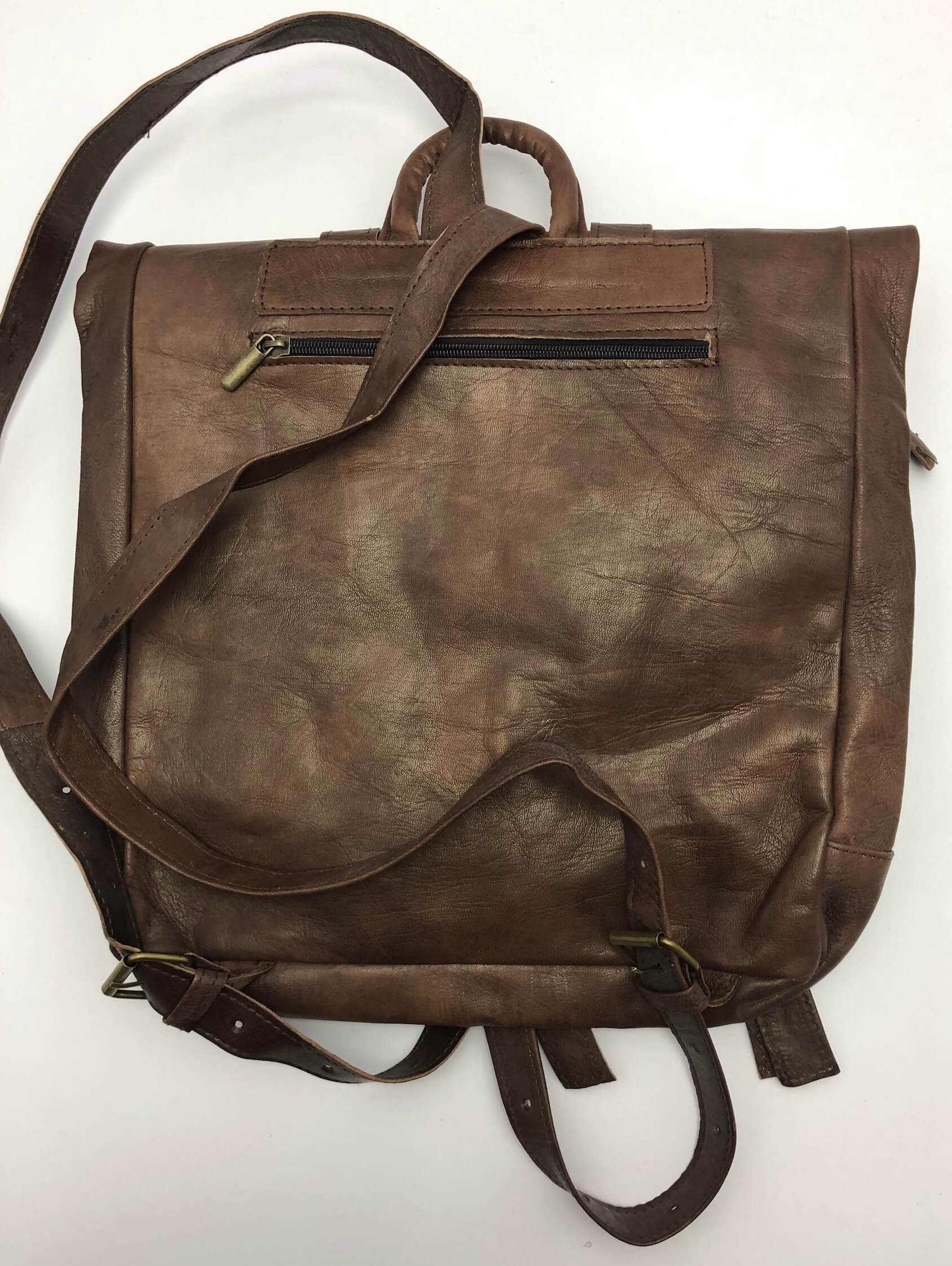 Kožený batoh hnědý