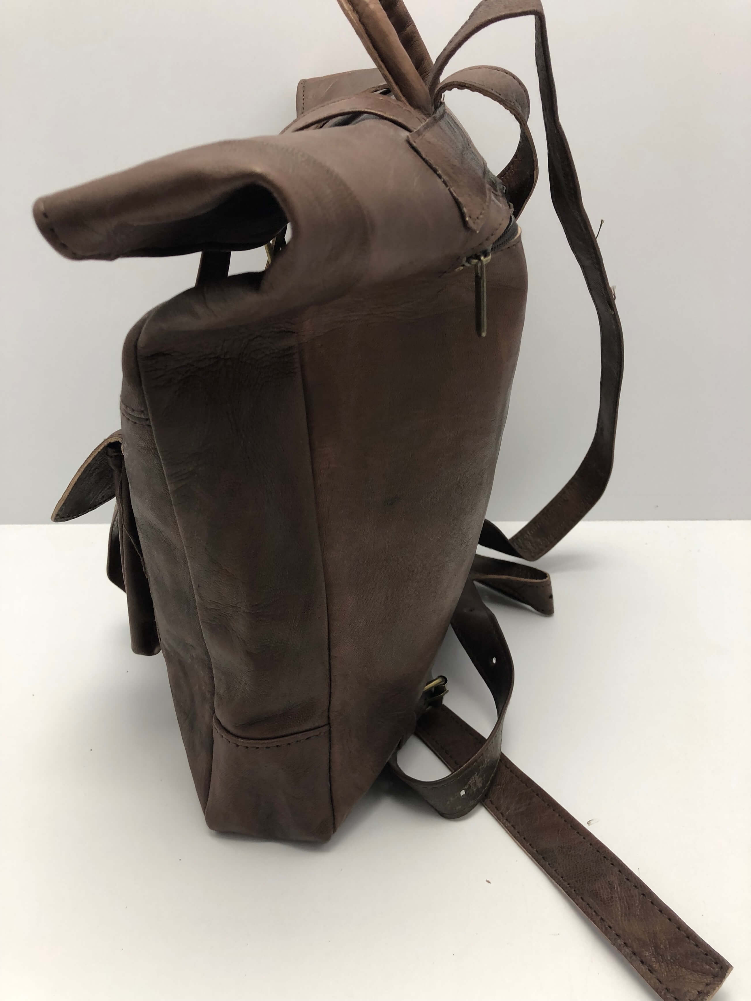 Kožený batoh hnědý