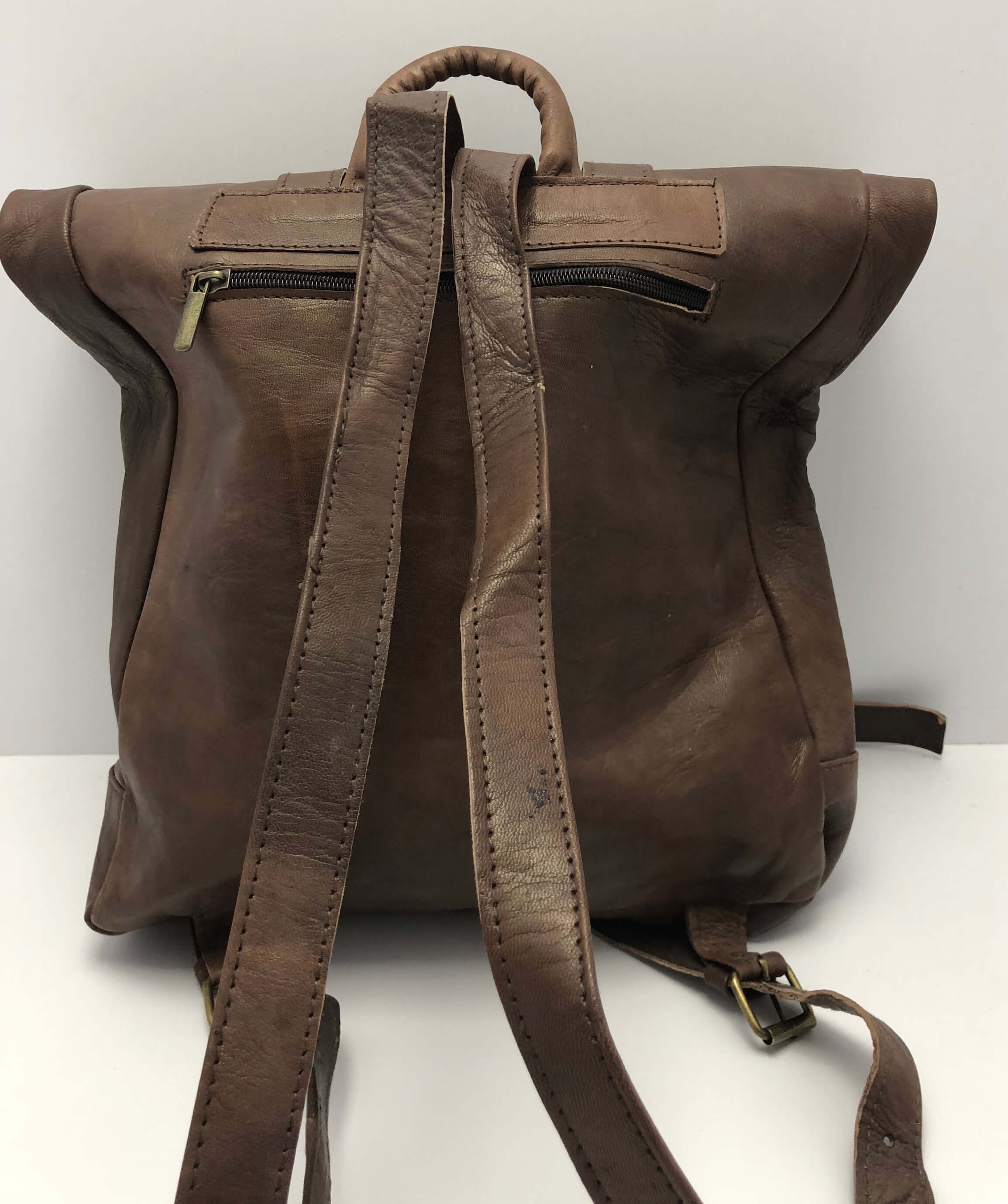 Kožený batoh hnědý