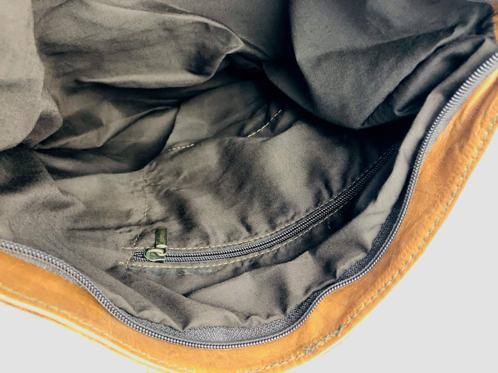 Kožený batoh béžový