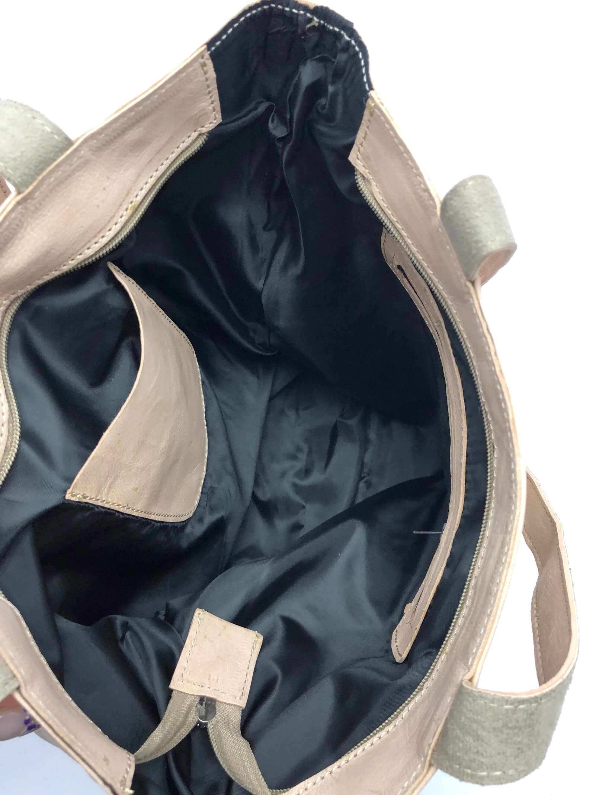 Kožená kabelka velbloudí