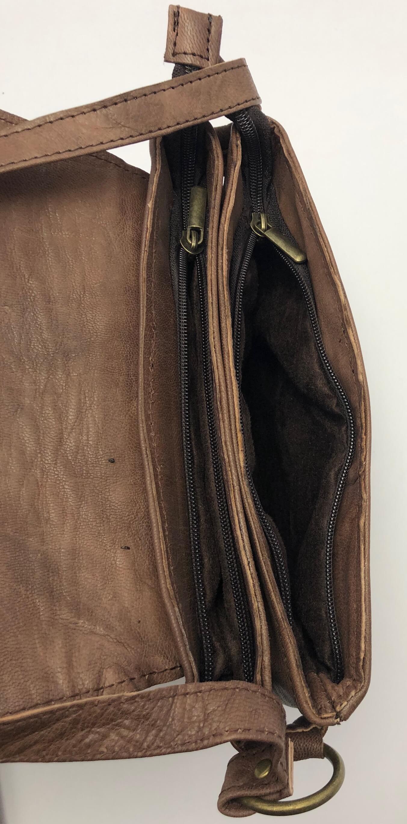 Kožená kabelka hnědá