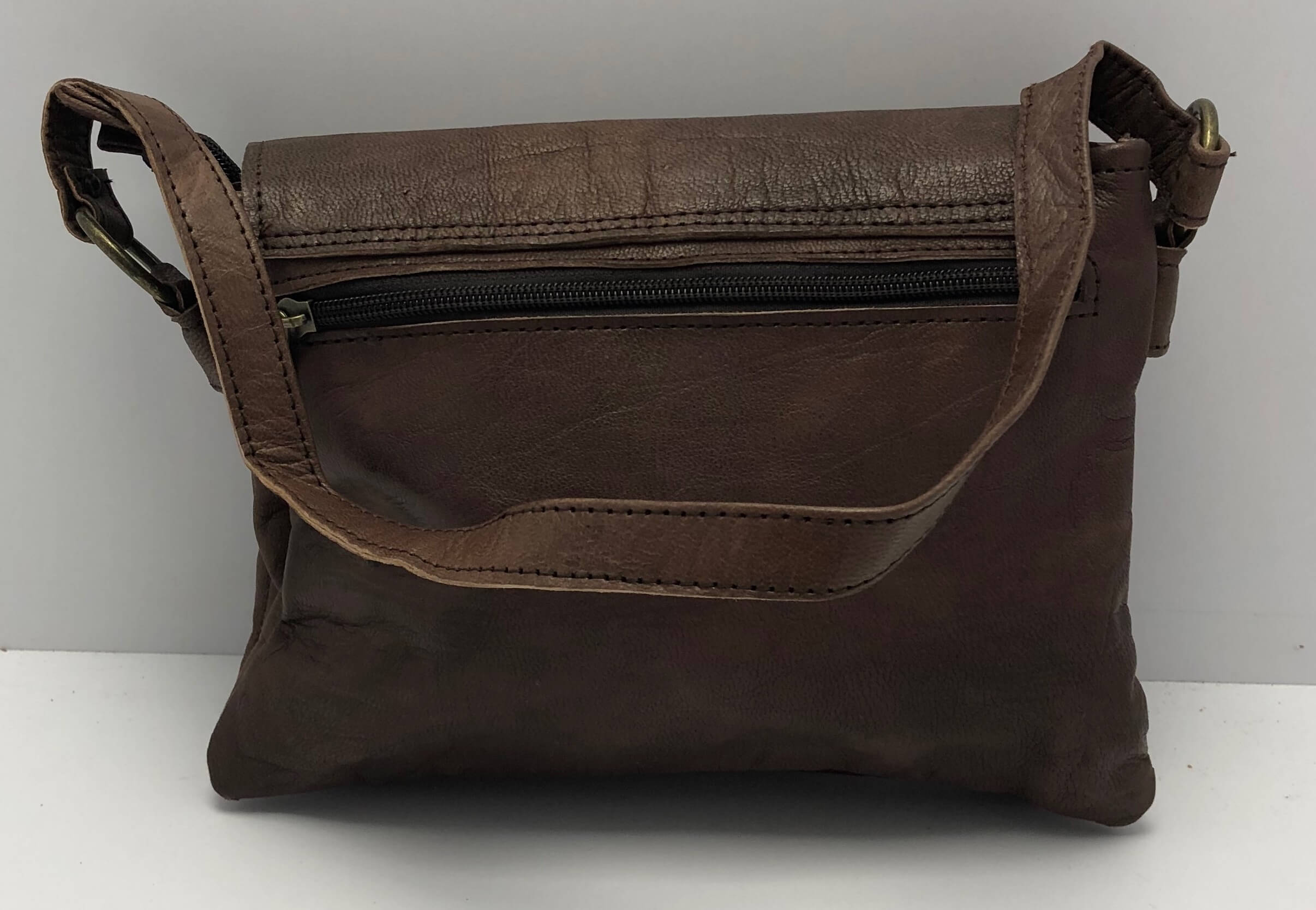 Kožená kabelka hnědá