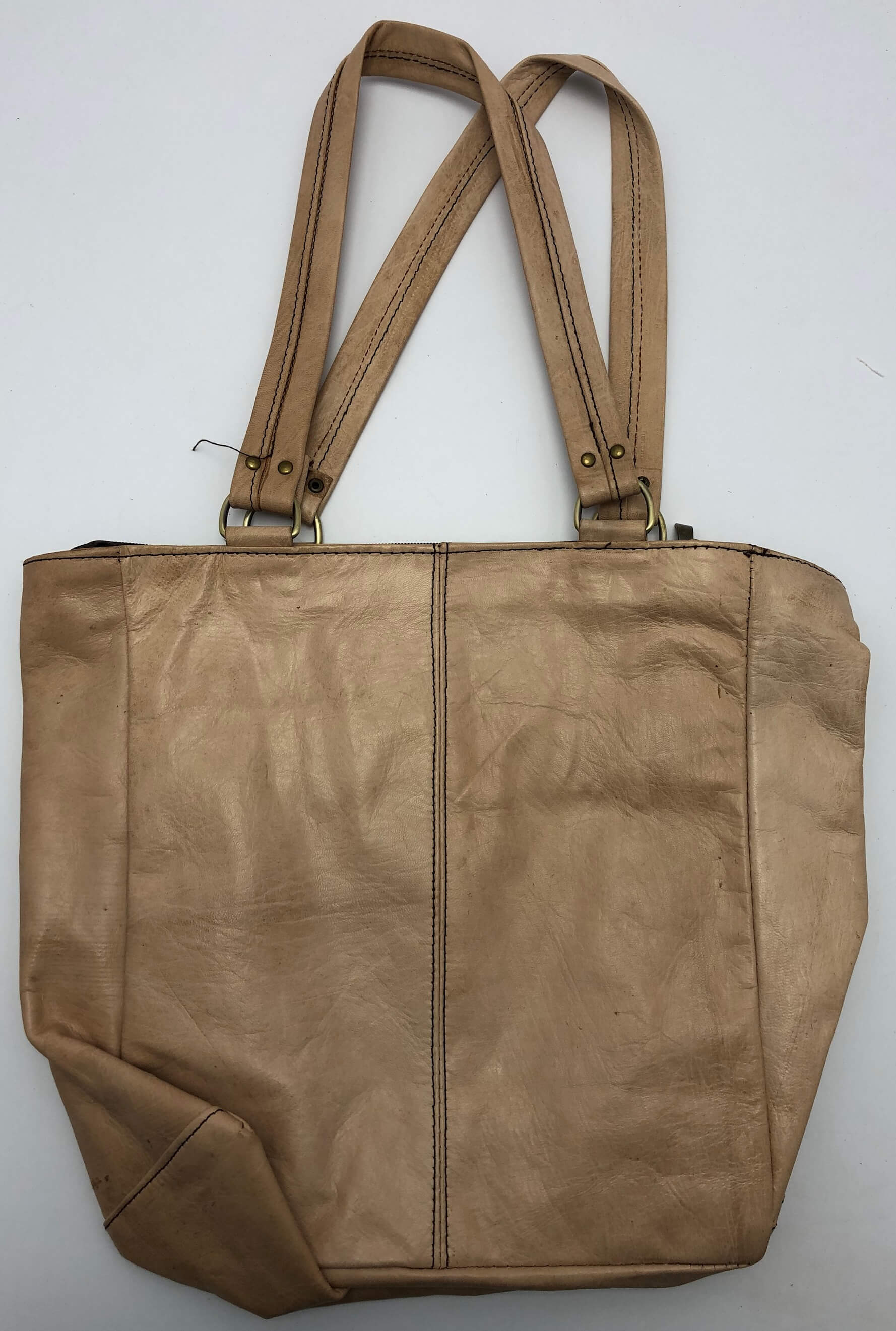 Kožená kabelka velbloudí