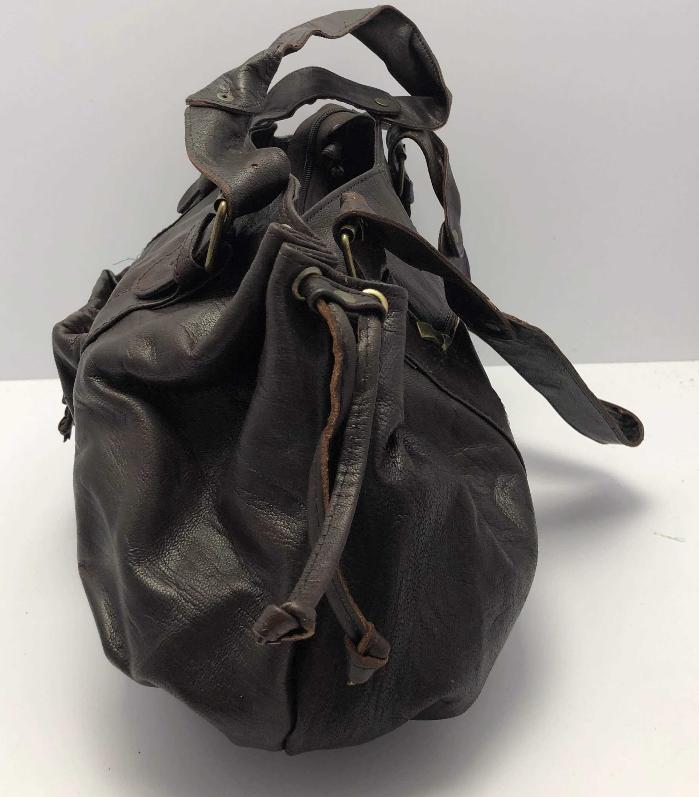 Kožená kabelka hnědá