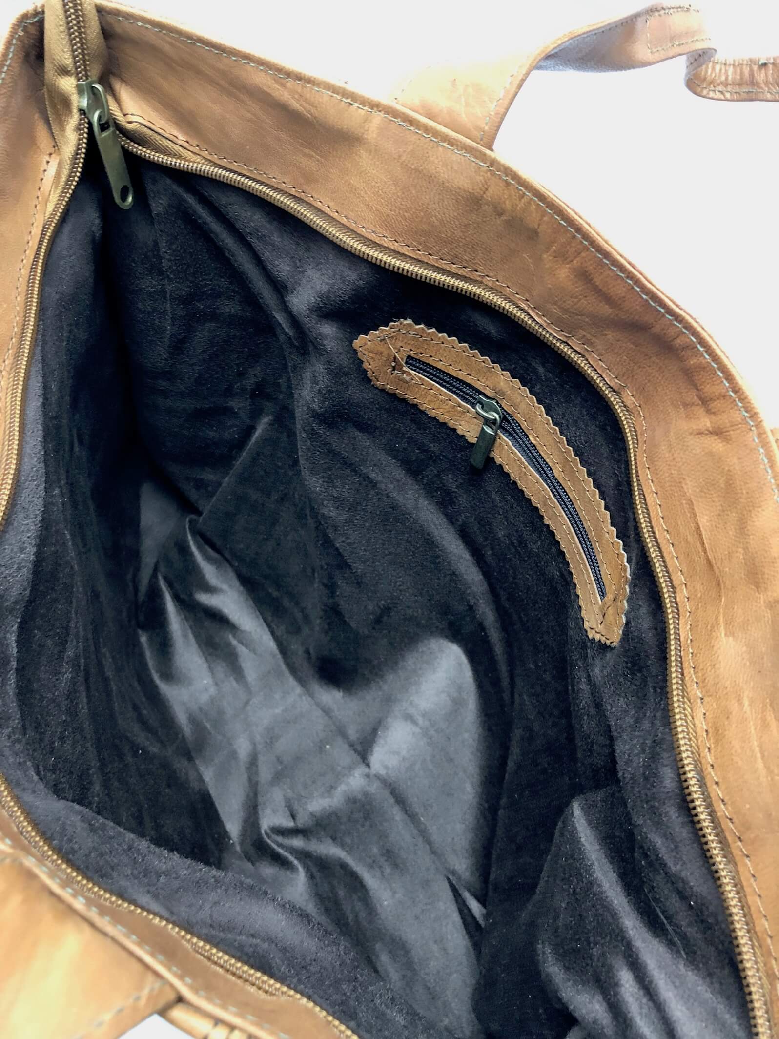 Dámská kožená kabelka hladká přírodní MagBag