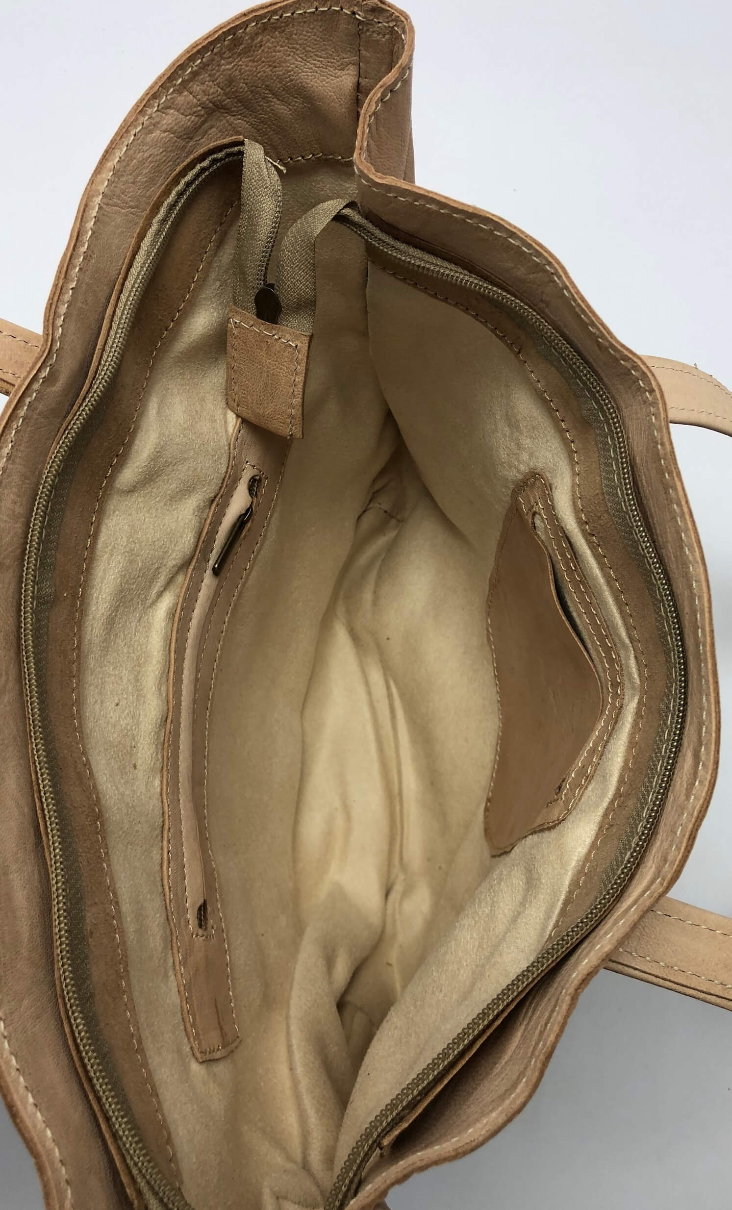 Kožená kabelka elegant velbloudí