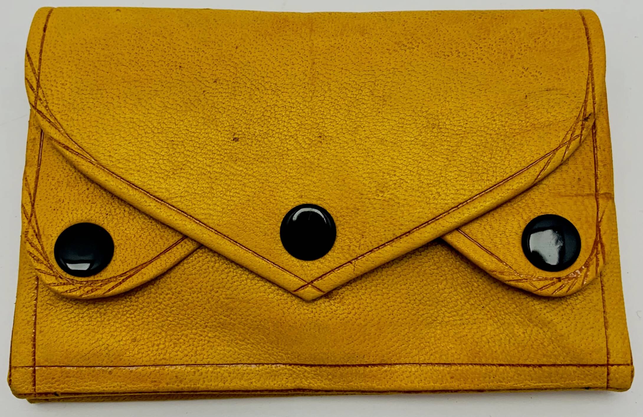 Kožená peněženka žlutá