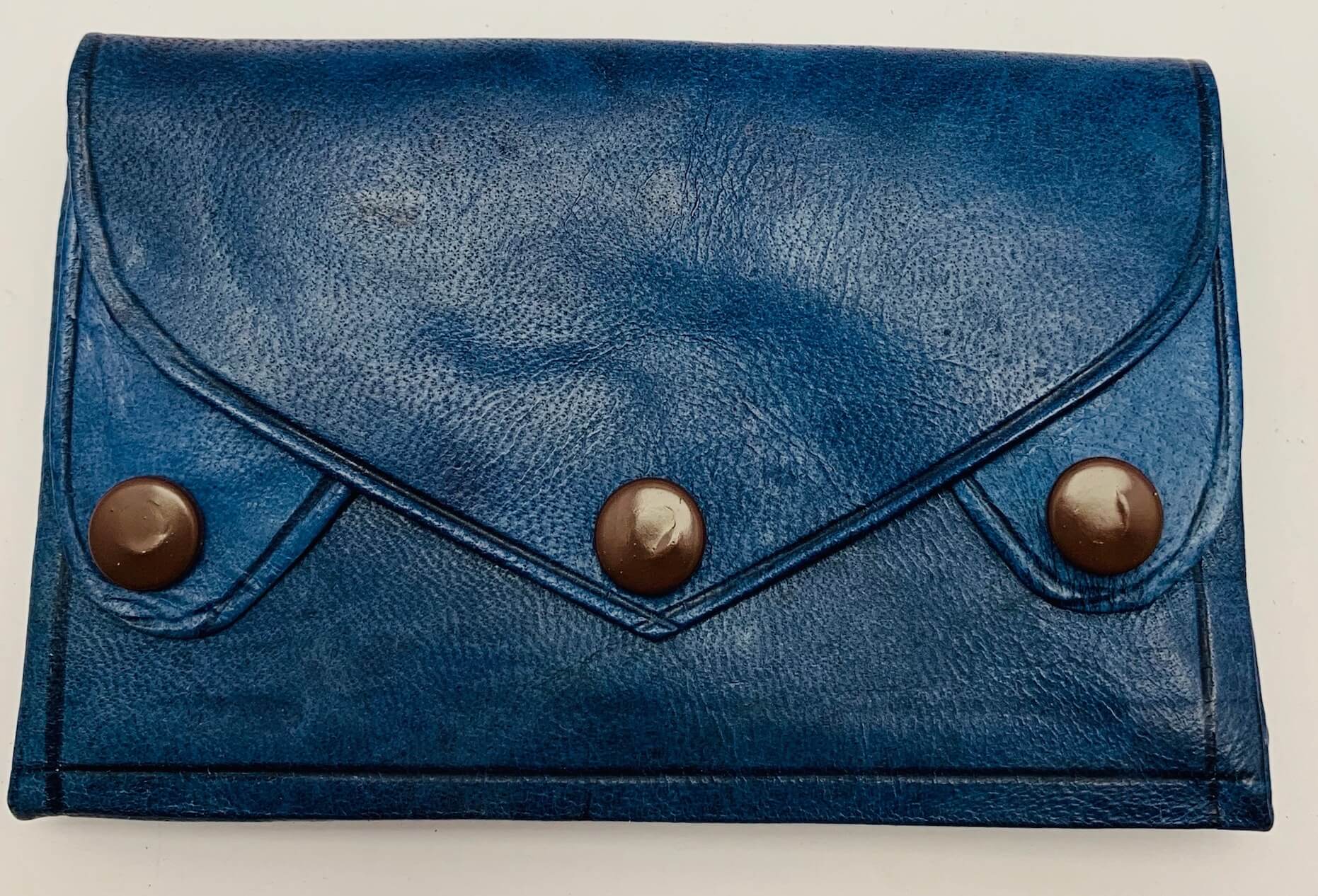 Kožená peněženka modrá