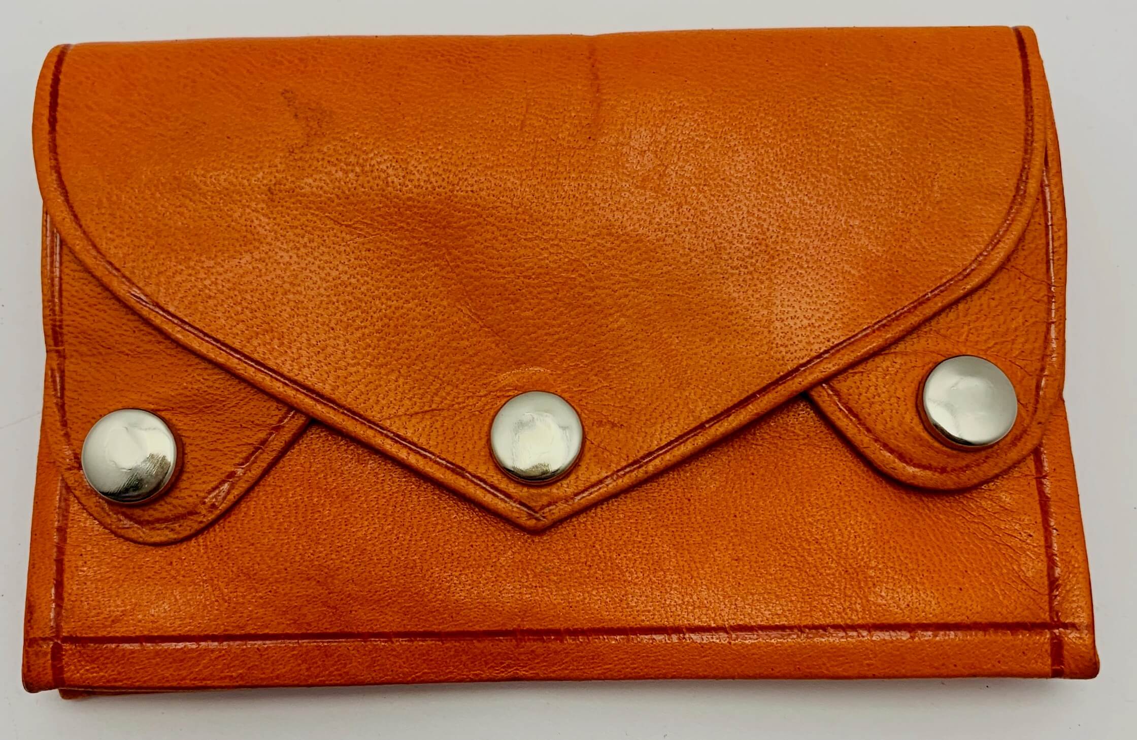 Kožená peněženka oranžová