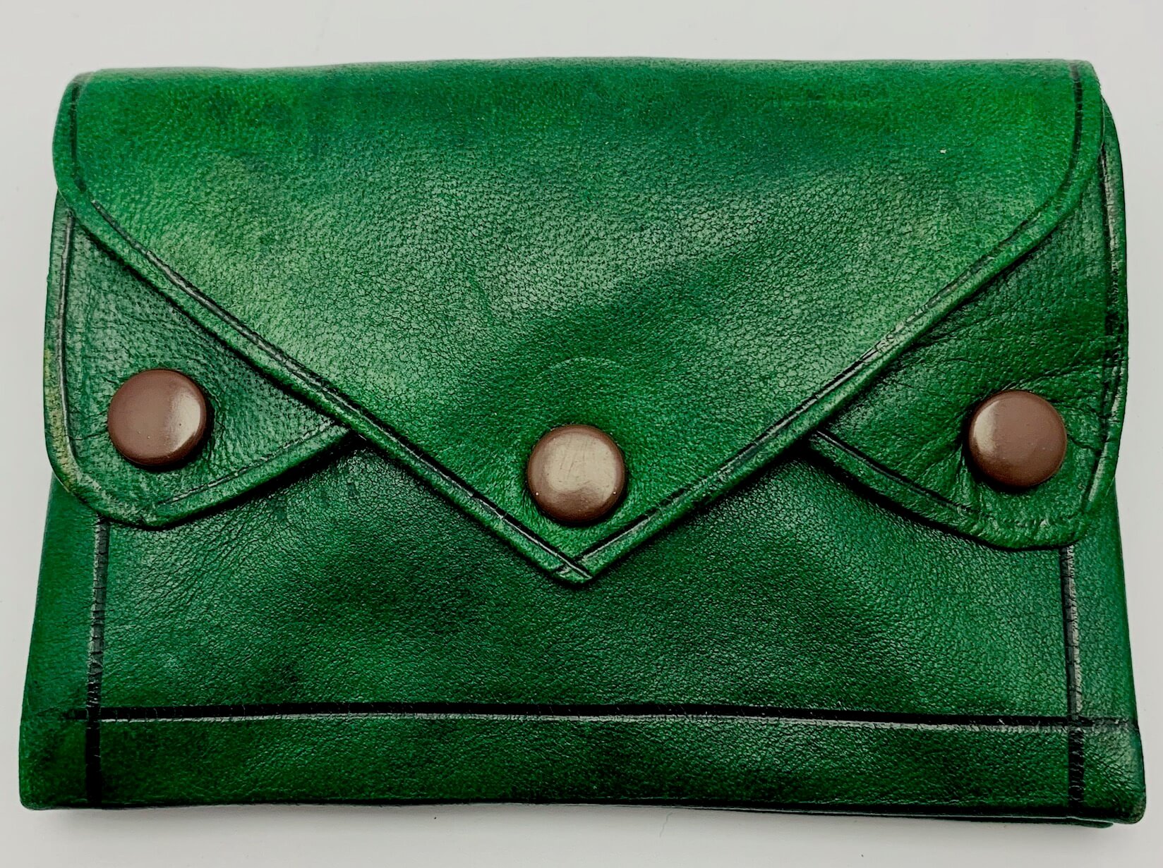 Kožená peněženka zelená