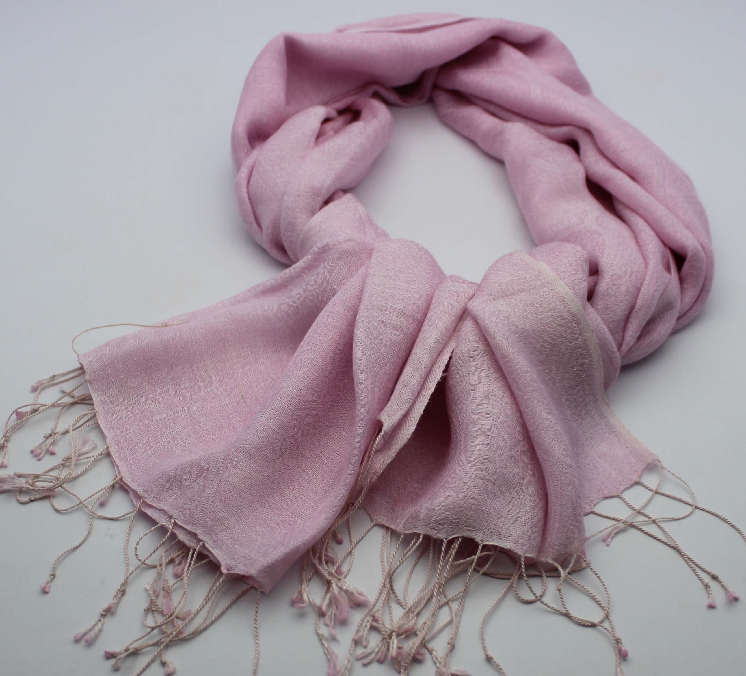 Kašmírový šátek růžový