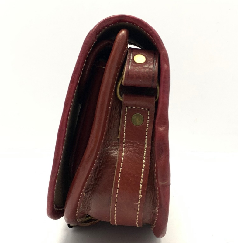 Kožená kabelka lovecká malá hnědá