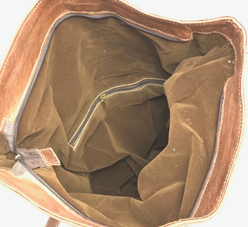 Kožený batoh velký hnědý MagBag 8 L