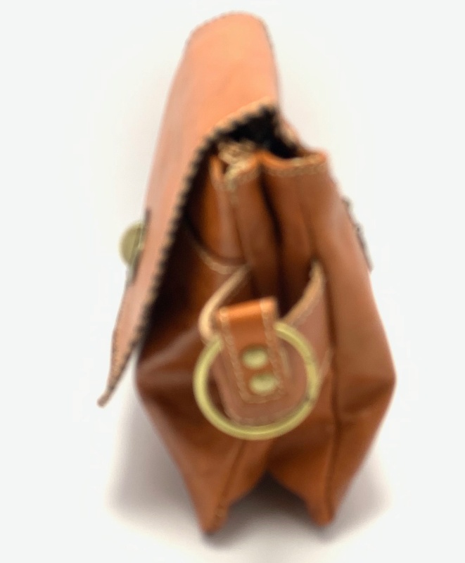 Kožená kabelka psaníčko přírodní MagBag