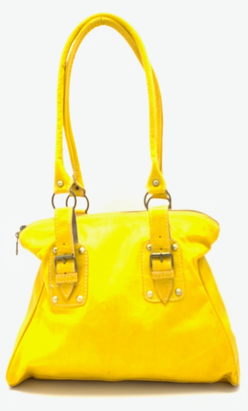 Kožená kabelka s kapsičkou žlutá MagBag