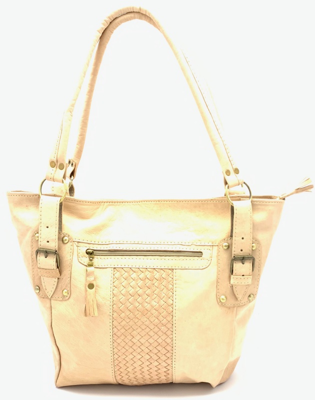 Kožená kabelka s kapsičkou velbloudí MagBag