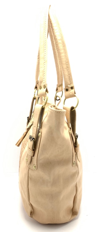 Kožená kabelka s kapsičkou velbloudí MagBag