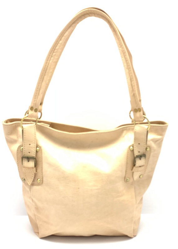 Kožená kabelka s kapsičkou velbloudí MagBag