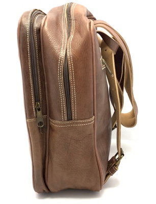 Kožený batoh hnědý MagBag 12 L