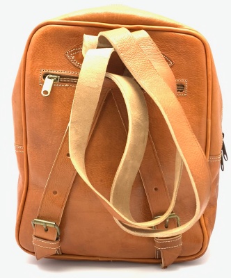 Kožený batoh béžový MagBag 12 L