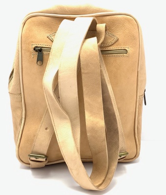 Kožený batoh velbloudí MagBag 12 L