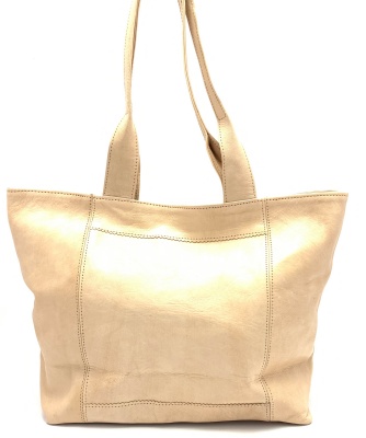 Dámská kožená kabelka s průpletem velbloudí MagBag