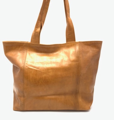 Dámská kožená kabelka hladká přírodní MagBag