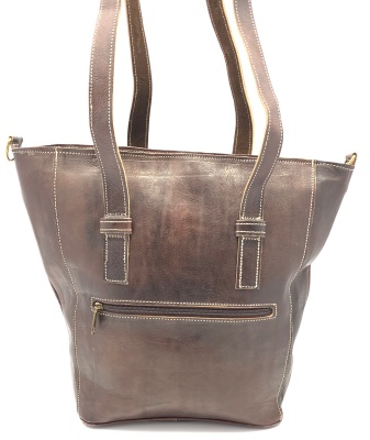 Kožená kabelka kapsa hnědá