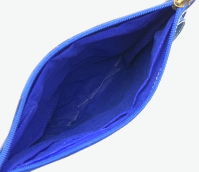 Dámská kožená kabelka proplétaná modrá MagBag