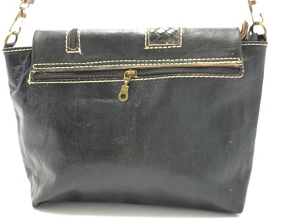 Dámská kožená kabelka crossbody černá MagBag