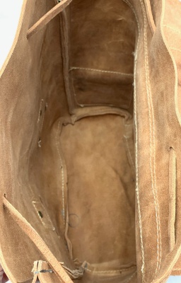 Kožený batoh pevný přírodní MagBag 14 L