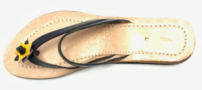 Dámské kožené pantofle s hvězdičkou černé MagBag