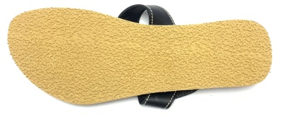 Dámské kožené pantofle s lístkem černé MagBag