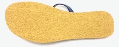 Dámské kožené pantofle páskové modré MagBag