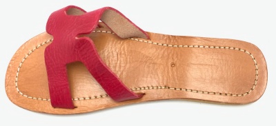 Dámské kožené pantofle červené MagBag