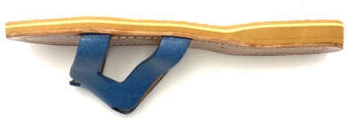 Dámské kožené pantofle modré MagBag