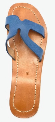 Dámské kožené pantofle modré MagBag