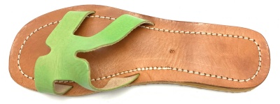 Dámské kožené pantofle zelené MagBag