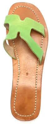 Dámské kožené pantofle zelené MagBag