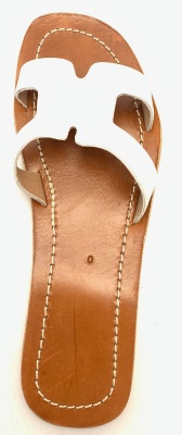 Dámské kožené pantofle bilé MagBag